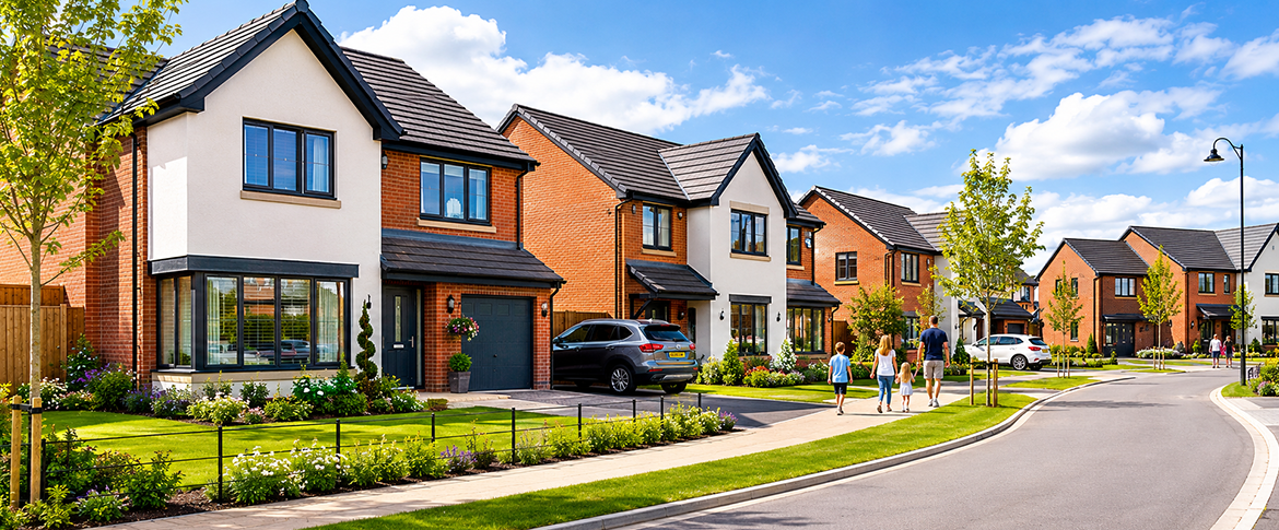 New-build family homes